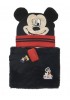 DISNEY Παιδικό Σετ 3 τεμαχίων σκουφάκι- γάντια- κασκόλ  3-10 ετών Mickey Mouse #3192 Μαύρο