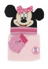 DISNEY Παιδικό Σετ 3 τεμαχίων σκουφάκι- γάντια- κασκόλ  3-10 ετών Minnie Mouse #3194 Ροζ