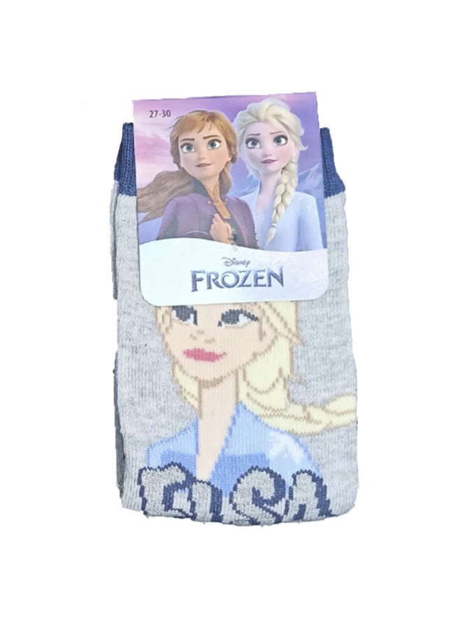 DISNEY Kάλτσες μακριές για κορίτσι σετ 3 ζεύγη Frozen #FR17077 multi
