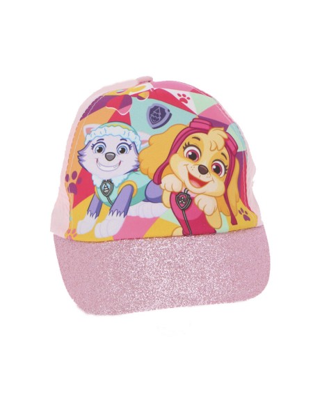 DISNEY Παιδικό Καπέλο για κορίτσια Paw Patrol Glitter #0126 Ροζ