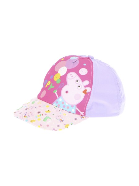 DISNEY Παιδικό Καπέλο για κορίτσια Peppa Pig Happy Dino #23-0005 Ροζ/ Λιλά