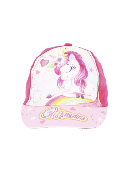 DISNEY Παιδικό Καπέλο για κορίτσια Unicorn #0113 Ροζ/ Φουξ