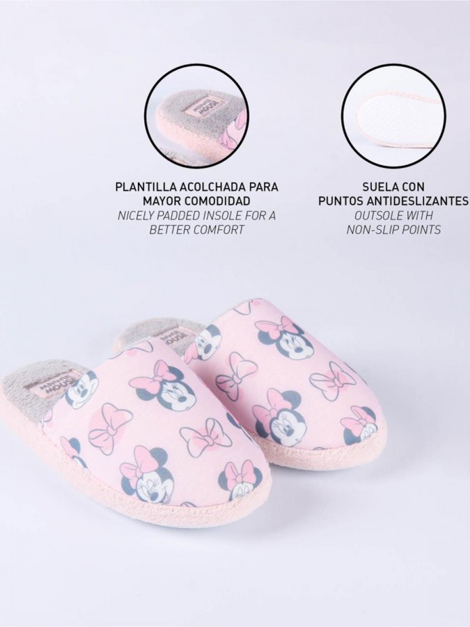 CERDA Παιδικές Παντόφλες για κορίτσι Minnie Mouse #5487 Ροζ