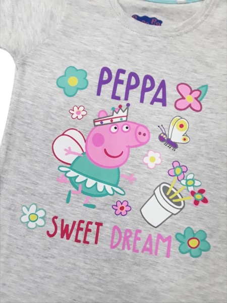 DISNEY Παιδικό Νυχτικό Καλοκαιρινό για κορίτσι 2-6 ετών Peppa Pig #4834 Γκρι DISNEY Παιδικό Νυχτικό Καλοκαιρινό για κορίτσι 2-6 ετών Peppa Pig #4834 Γκρι
