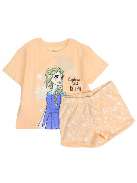 DISNEY Παιδική Πιτζάμα Καλοκαιρινή για κορίτσι 2-8 ετών Frozen #04313 Σομόν DISNEY Παιδική Πιτζάμα Καλοκαιρινή για κορίτσι 2-8 ετών Frozen #04313 Σομόν