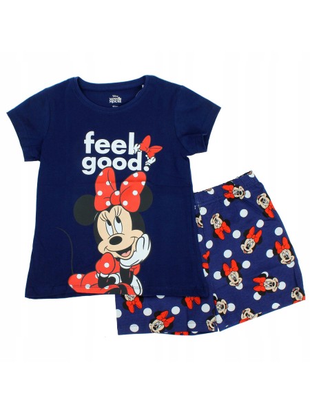 DISNEY Παιδική Πιτζάμα Καλοκαιρινή για κορίτσι 4-9 ετών Minnie Mouse #17276 Μπλε DISNEY Παιδική Πιτζάμα Καλοκαιρινή για κορίτσι 4-9 ετών Minnie Mouse #17276 Μπλε