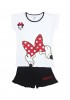 DISNEY Παιδική Πιτζάμα Καλοκαιρινή για κορίτσι 9-14 ετών Minnie Mouse #59074 Μαύρο