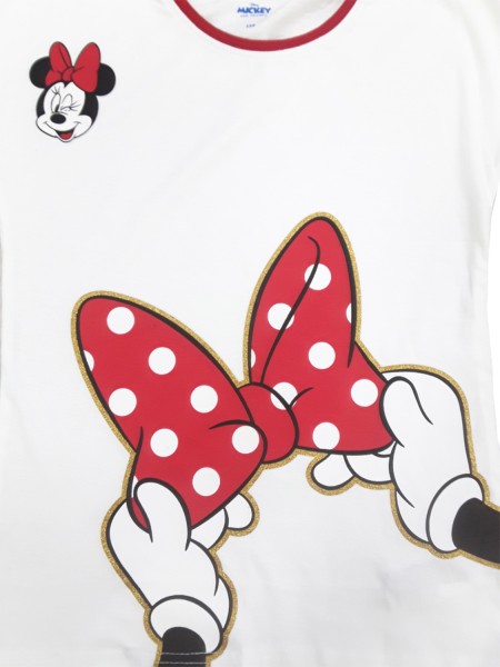 DISNEY Παιδική Πιτζάμα Καλοκαιρινή για κορίτσι 9-14 ετών Minnie Mouse #59074 Κόκκινο