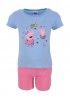 Disney Παιδική Πυτζάμα Καλοκαιρινή για κορίτσι 4-6 ετών Peppa Pig #0130042 Γαλάζιο