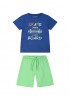 ENERGIERS Παιδικό Σετ Κοντομάνικο Με Βερμούδα για αγόρια 1-5 ετών #12-225112-0 Λάιμ