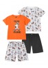 ENERGIERS  Παιδική Πυτζάμα Καλοκαιρινή 2ΤΕΜ για αγόρι 1-5 ετών #32-225101-9 ΠΟΡΤΟΚΑΛΙ