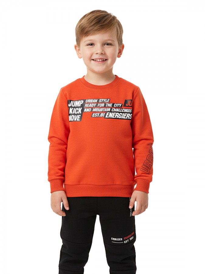 ENERGIERS Παιδική Φόρμα για Αγόρι 1-5 ετών "Urban Style" - 12-123181-0 Πορτοκαλί/ Μαύρο ENERGIERS Παιδική Φόρμα για Αγόρι 1-5 ετών "Urban Style" - 12-123181-0 Πορτοκαλί/ Μαύρο