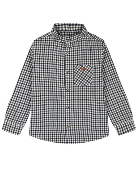 ENERGIERS Καρώ πουκάμισο με μάο γιακά για αγόρι 6-16 ετών |13-124004-4 ΚΑΡΡΩ