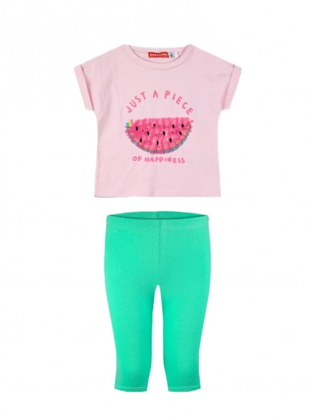 ENERGIERS Παιδικό Σετ Με Κολάν για Κορίτσια 1-6 ετών #15-225371-0 ΡΟΖ