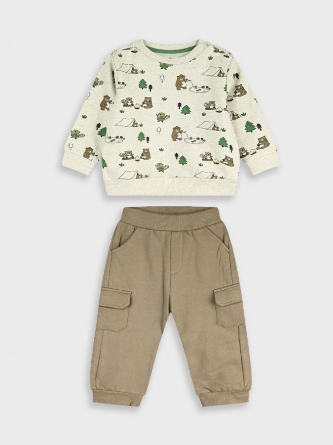 ENERGIERS Βρεφική Φόρμα φούτερ για Αγόρι 0-24 μηνών #11-125455-0 Μπεζ ENERGIERS Βρεφική Φόρμα φούτερ για Αγόρι 0-24 μηνών #11-125455-0 Μπεζ