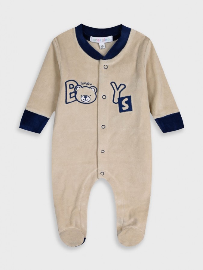 ENERGIERS Βρεφικό βελουτέ φορμάκι για αγόρι (0 - 15 μηνών) | 11-125460-9 ΒΑΝΙΛΙΑ ENERGIERS Βρεφικό βελουτέ φορμάκι για αγόρι (0 - 15 μηνών) | 11-125460-9 ΒΑΝΙΛΙΑ