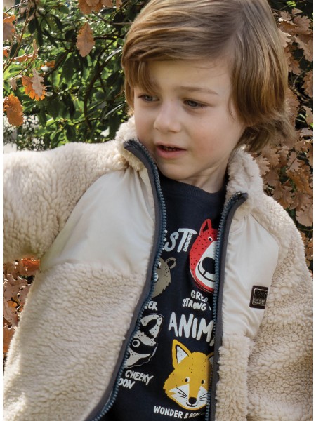 ENERGIERS Μακό μακρυμάνικη μπλούζα για αγόρι 2-6 ετών | 12-125138-5 ΑΝΘΡΑΚΙ