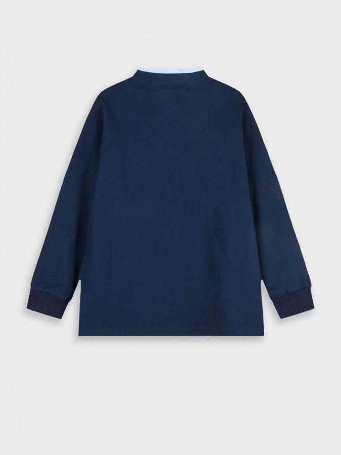 ENERGIERS Πικέ μακρυμάνικη μπλούζα για αγόρι 6-16 ετών | 13-125017-5 ΜΑΡΕΝ