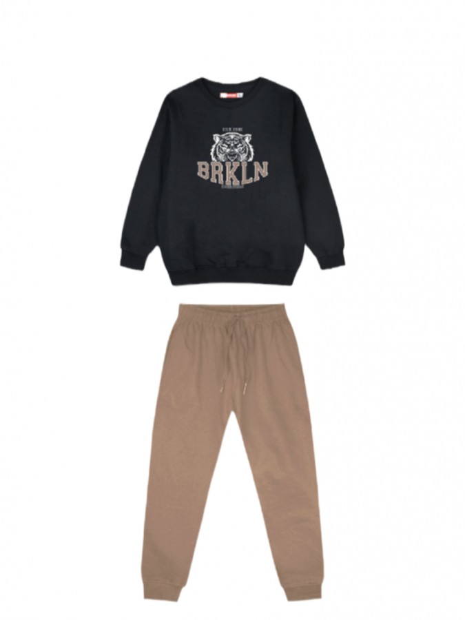 ENERGIERS Εφηβική Φόρμα για Αγόρι 6-16 ετών "BRKLN" - 13-125089-0 Μαύρο/ Σοκολατί ENERGIERS Εφηβική Φόρμα για Αγόρι 6-16 ετών "BRKLN" - 13-125089-0 Μαύρο/ Σοκολατί