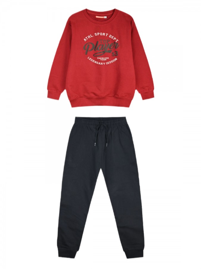 ENERGIERS Εφηβική Φόρμα για Αγόρι 6-16 ετών "Top Player" - 13-125090-0 Κόκκινο / Μαύρο ENERGIERS Εφηβική Φόρμα για Αγόρι 6-16 ετών "Top Player" - 13-125090-0 Κόκκινο / Μαύρο