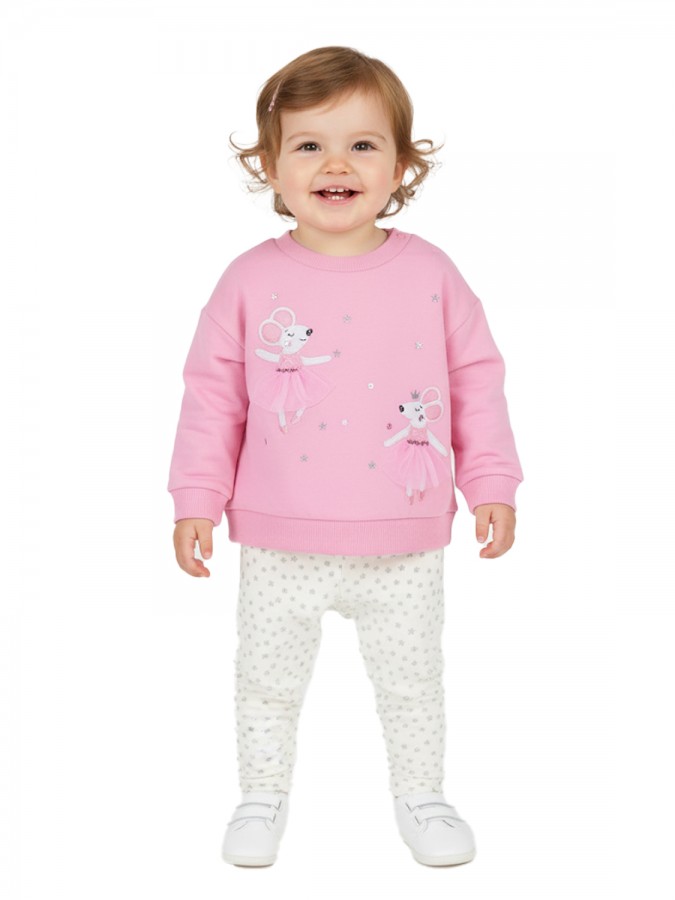 ENERGIERS Βρεφικό Σετ για Κορίτσια (0 - 24 μηνών) # 14-125400-0 Ροζ