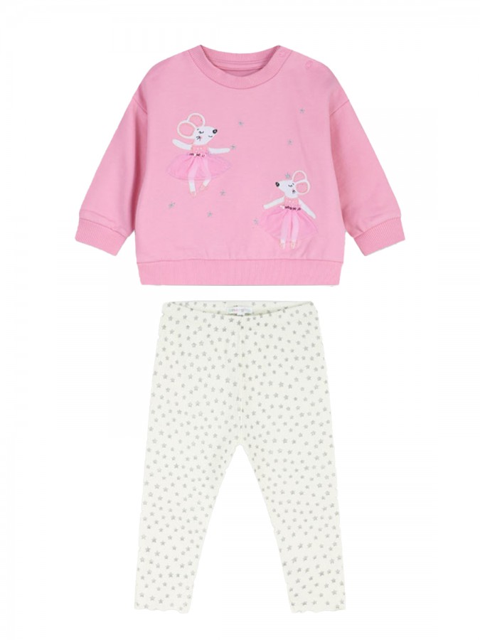 ENERGIERS Βρεφικό Σετ για Κορίτσια (0 - 24 μηνών) # 14-125400-0 Ροζ