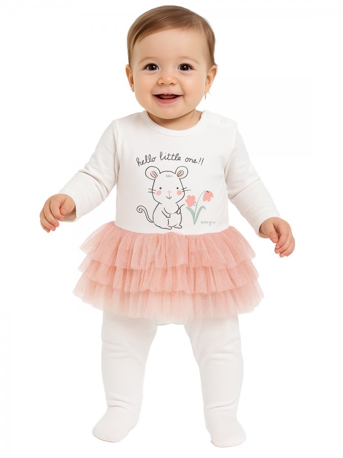 ENERGIERS Βρεφικό Φορμάκι για Κορίτσια (0 - 24 μηνών) # 14-125400-9 ΕΚΡΟΥ ENERGIERS Βρεφικό Φορμάκι για Κορίτσια (0 - 24 μηνών) # 14-125400-9 ΕΚΡΟΥ