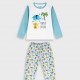 ENERGIERS Παιδική Πυτζάμα Χειμωνιάτικη για αγόρι 1-6 ετών #32-125102-9 Λευκό/ Γαλάζιο