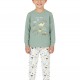ENERGIERS Παιδική Πυτζάμα Χειμωνιάτικη για αγόρι 1-6 ετών #32-125103-9 Πράσινο