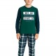 ENERGIERS Παιδική Πυτζάμα Χειμωνιάτικη για αγόρι 6-16 ετών #33-125003-9 Πράσινο 