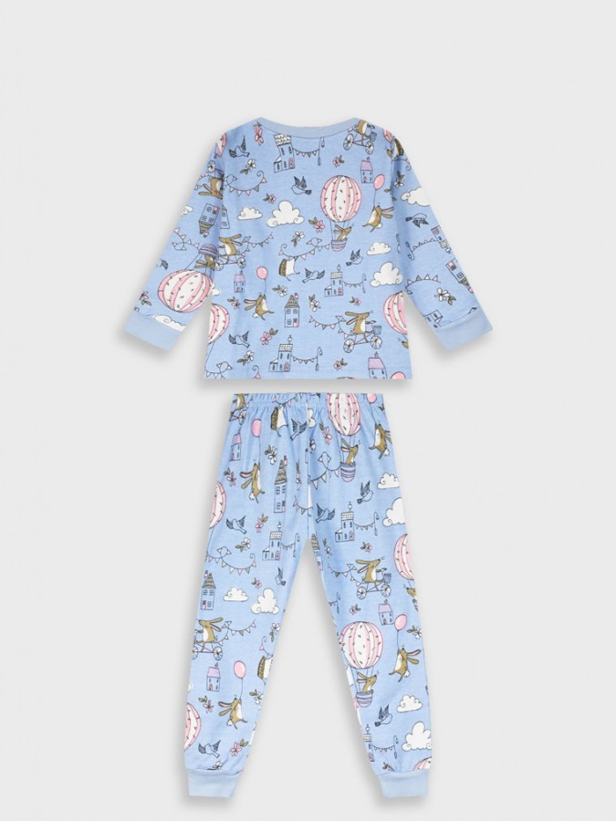 ENERGIERS Παιδική Πιτζάμα για Κορίτσι 1-6 ετών #35-125300-9 Γαλάζιο