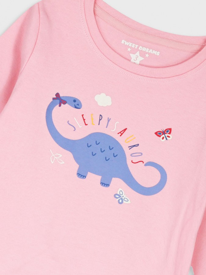 ENERGIERS Παιδική Πιτζάμα για Κορίτσι 1-6 ετών #35-125303-9 ΡΟΖ