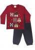 EPNOS Παιδική Πυτζάμα Χειμωνιάτικη 2-16 ετών XMAS #422-1607 Κόκκινο