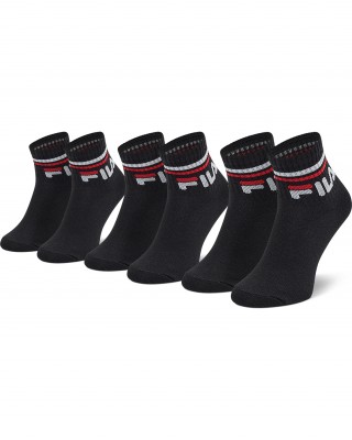 FILA Kάλτσες Κοντές σετ 3 ζεύγη #F8338 Μαύρο