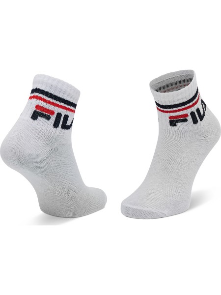 FILA Kάλτσες Κοντές σετ 3 ζεύγη #F8338 Λευκό