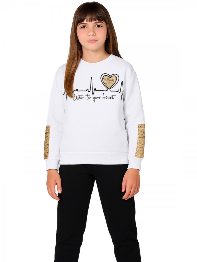 FRENZY Εφηβική Φόρμα για Κορίτσι 6-16 ετών - 6352581 Λευκό FRENZY Εφηβική Φόρμα για Κορίτσι 6-16 ετών - 6352581 Λευκό