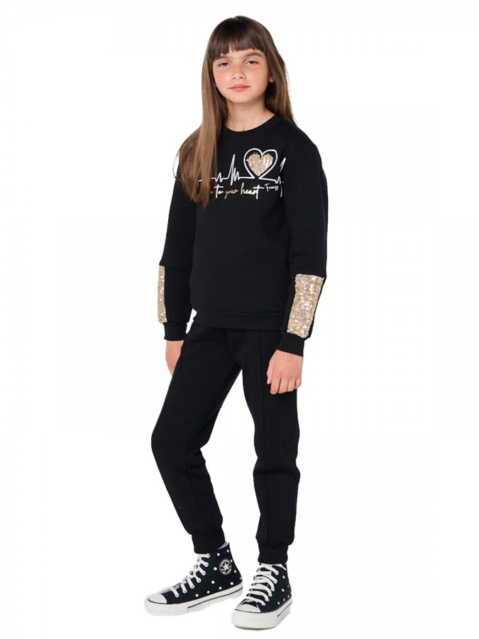 FRENZY Εφηβική Φόρμα για Κορίτσι 6-16 ετών - 6352581 Μαύρο FRENZY Εφηβική Φόρμα για Κορίτσι 6-16 ετών - 6352581 Μαύρο