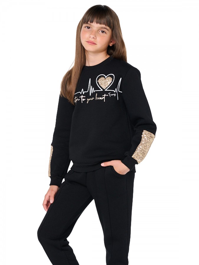 FRENZY Εφηβική Φόρμα για Κορίτσι 6-16 ετών - 6352581 Μαύρο FRENZY Εφηβική Φόρμα για Κορίτσι 6-16 ετών - 6352581 Μαύρο