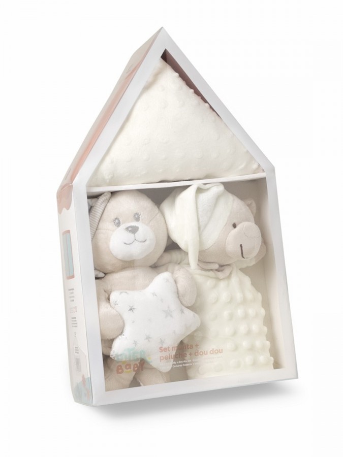 Σετ Δώρου 3 τεμαχίων “Casita” – Μπλε Κουβέρτα + Πετρούλα & Dou-Dou 3τμχ #Set25 Μπεζ Σετ Δώρου 3 τεμαχίων “Casita” – Μπλε Κουβέρτα + Πετρούλα & Dou-Dou 3τμχ #Set25 Μπεζ