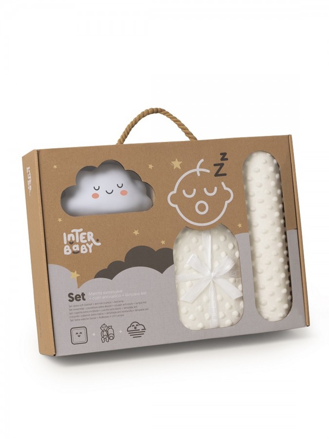 Interbaby Σετ Δώρου Νεογέννητου "Manta + Αντικύλιση + Νυχτερινό Φωτάκι" 3τμχ #Set28 Μπεζ Interbaby Σετ Δώρου Νεογέννητου "Manta + Αντικύλιση + Νυχτερινό Φωτάκι" 3τμχ #Set28 Μπεζ