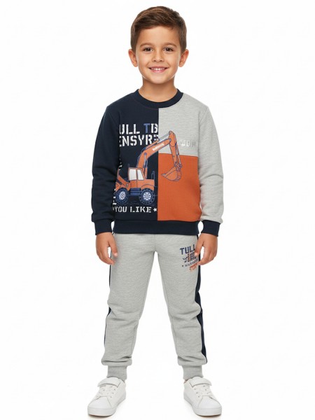 JOOM Παιδική Φόρμα για Αγόρι 1-6 ετών - 23367 πορτοκαλί - γκρι - μπλε