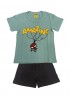 LIKE Παιδική Πυτζάμα Καλοκαιρινή για αγόρι 1-5 ετών #223-0128 Πετρόλ
