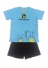 LIKE Παιδική Πυτζάμα Καλοκαιρινή για αγόρι 6-16 ετών #224-0058 Γαλάζιο