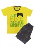 LIKE Παιδική Πυτζάμα Καλοκαιρινή για αγόρι 14-16 ετών #224-0064 Κίτρινο