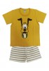 LIKE Παιδική Πυτζάμα Καλοκαιρινή για αγόρι 1-6 ετών #224-0139 Κίτρινο