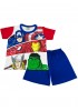 LIKE Παιδική Πυτζάμα Καλοκαιρινή για αγόρι 6-12 ετών Ήρωες #222-0032 Κόκκινο-Μπλε