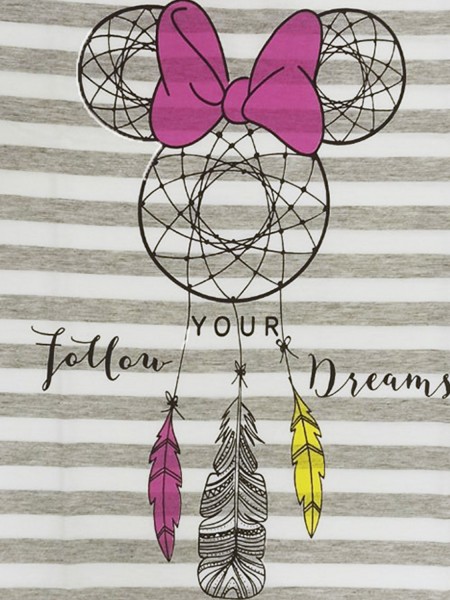 LIKE Παιδικό Νυχτικό Καλοκαιρινό για κορίτσι 4-14 ετών #224-0271 Γκρι