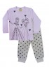 LIKE Παιδική Πυτζάμα Χειμωνιάτικη για Κορίτσι 4-10 ετών #123-0256 Λιλά