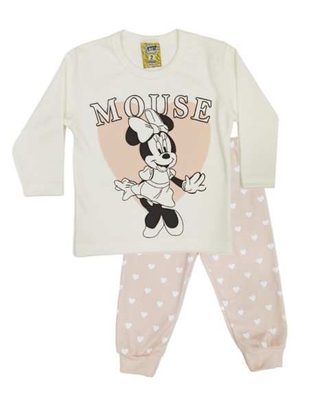 LIKE Bebe Πυτζάμα Χειμωνιάτικη για Κορίτσι 1-5 ετών #123-0351 Λευκό LIKE Bebe Πυτζάμα Χειμωνιάτικη για Κορίτσι 1-5 ετών #123-0351 Λευκό