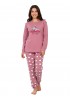 NINA CLUB Εφηβική Πυτζάμα Χειμωνιάτικη για Κορίτσι 6-16 ετών #25-144 Σάπιο Μήλο